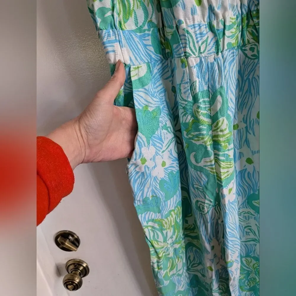 Lilly Pulitzer Pants & Jumpsuits | Lilly Pulitzer | Jumpsuit Melba Green Lagoon